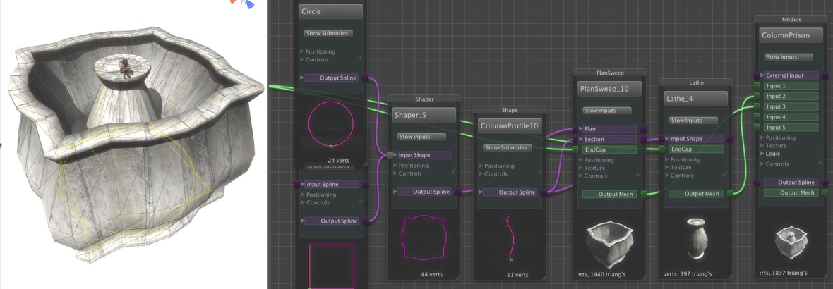 Graph Editor: Node-Based Spline Modeling